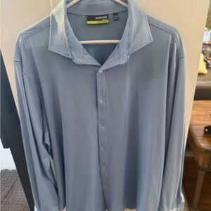 Murano Light Blue Gingham Men's Shirt